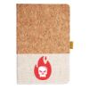 Cork And Heathered Fabric Hardcover Journal 5.5" X 8.25" Thumbnail
