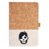 Cork And Heathered Fabric Hardcover Journal 5.5" X 8.25" Thumbnail