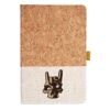 Cork And Heathered Fabric Hardcover Journal 5.5" X 8.25" Thumbnail