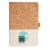 Cork And Heathered Fabric Hardcover Journal 5.5" X 8.25" Thumbnail