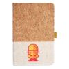 Cork And Heathered Fabric Hardcover Journal 5.5" X 8.25" Thumbnail