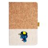 Cork And Heathered Fabric Hardcover Journal 5.5" X 8.25" Thumbnail