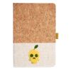 Cork And Heathered Fabric Hardcover Journal 5.5" X 8.25" Thumbnail