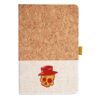 Cork And Heathered Fabric Hardcover Journal 5.5" X 8.25" Thumbnail