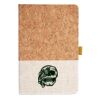 Cork And Heathered Fabric Hardcover Journal 5.5" X 8.25" Thumbnail