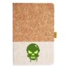 Cork And Heathered Fabric Hardcover Journal 5.5" X 8.25" Thumbnail