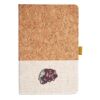 Cork And Heathered Fabric Hardcover Journal 5.5" X 8.25" Thumbnail