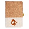 Cork And Heathered Fabric Hardcover Journal 5.5" X 8.25" Thumbnail