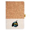 Cork And Heathered Fabric Hardcover Journal 5.5" X 8.25" Thumbnail