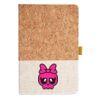 Cork And Heathered Fabric Hardcover Journal 5.5" X 8.25" Thumbnail