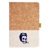 Cork And Heathered Fabric Hardcover Journal 5.5" X 8.25" Thumbnail