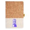 Cork And Heathered Fabric Hardcover Journal 5.5" X 8.25" Thumbnail