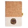 Cork And Heathered Fabric Hardcover Journal 5.5" X 8.25" Thumbnail