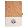 Cork And Heathered Fabric Hardcover Journal 5.5" X 8.25" Thumbnail