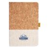 Cork And Heathered Fabric Hardcover Journal 5.5" X 8.25" Thumbnail