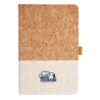 Cork And Heathered Fabric Hardcover Journal 5.5" X 8.25" Thumbnail