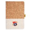Cork And Heathered Fabric Hardcover Journal 5.5" X 8.25" Thumbnail