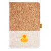 Cork And Heathered Fabric Hardcover Journal 5.5" X 8.25" Thumbnail