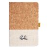 Cork And Heathered Fabric Hardcover Journal 5.5" X 8.25" Thumbnail