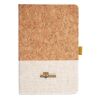 Cork And Heathered Fabric Hardcover Journal 5.5" X 8.25" Thumbnail
