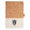 Cork And Heathered Fabric Hardcover Journal 5.5" X 8.25" Thumbnail