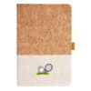 Cork And Heathered Fabric Hardcover Journal 5.5" X 8.25" Thumbnail