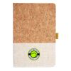 Cork And Heathered Fabric Hardcover Journal 5.5" X 8.25" Thumbnail