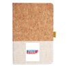 Cork And Heathered Fabric Hardcover Journal 5.5" X 8.25" Thumbnail