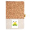 Cork And Heathered Fabric Hardcover Journal 5.5" X 8.25" Thumbnail