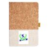Cork And Heathered Fabric Hardcover Journal 5.5" X 8.25" Thumbnail