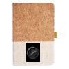 Cork And Heathered Fabric Hardcover Journal 5.5" X 8.25" Thumbnail