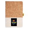 Cork And Heathered Fabric Hardcover Journal 5.5" X 8.25" Thumbnail