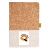 Cork And Heathered Fabric Hardcover Journal 5.5" X 8.25" Thumbnail