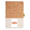 Cork And Heathered Fabric Hardcover Journal 5.5" X 8.25" Thumbnail