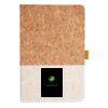 Cork And Heathered Fabric Hardcover Journal 5.5" X 8.25" Thumbnail
