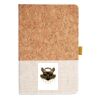 Cork And Heathered Fabric Hardcover Journal 5.5" X 8.25" Thumbnail
