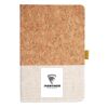 Cork And Heathered Fabric Hardcover Journal 5.5" X 8.25" Thumbnail