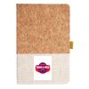 Cork And Heathered Fabric Hardcover Journal 5.5" X 8.25" Thumbnail