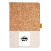 Cork And Heathered Fabric Hardcover Journal 5.5" X 8.25" Thumbnail
