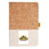 Cork And Heathered Fabric Hardcover Journal 5.5" X 8.25" Thumbnail