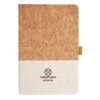 Cork And Heathered Fabric Hardcover Journal 5.5" X 8.25" Thumbnail