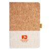 Cork And Heathered Fabric Hardcover Journal 5.5" X 8.25" Thumbnail