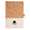Cork And Heathered Fabric Hardcover Journal 5.5" X 8.25" Thumbnail