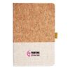 Cork And Heathered Fabric Hardcover Journal 5.5" X 8.25" Thumbnail