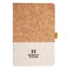 Cork And Heathered Fabric Hardcover Journal 5.5" X 8.25" Thumbnail