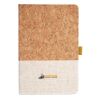 Cork And Heathered Fabric Hardcover Journal 5.5" X 8.25" Thumbnail