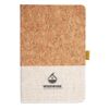 Cork And Heathered Fabric Hardcover Journal 5.5" X 8.25" Thumbnail