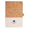 Cork And Heathered Fabric Hardcover Journal 5.5" X 8.25" Thumbnail