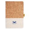 Cork And Heathered Fabric Hardcover Journal 5.5" X 8.25" Thumbnail
