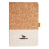 Cork And Heathered Fabric Hardcover Journal 5.5" X 8.25" Thumbnail